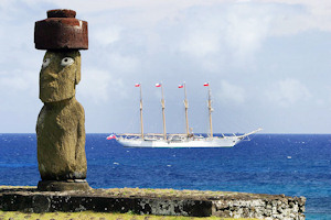 A statues on Easter Island