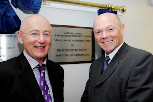 Prof Andy Gibson with Chris Murray, National Grid's Director of Transmission,