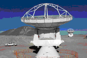 The two telescopes of the Array Operations Site interferometer in tChile