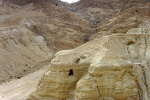 Qumran Cave 4, where the scroll was found