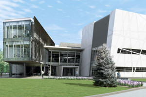 An artist's impression of the new cancer research building