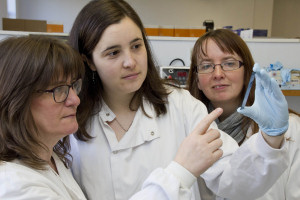 Scientists Professor Wendy Thomson, Dr Joanna Cobb and Dr Anne Hinks