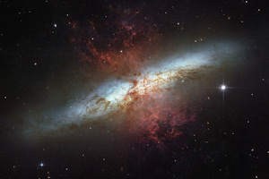 Galaxy M82 in which the supernova exploded Credit: NASA, ESA, & Hubble Heritage