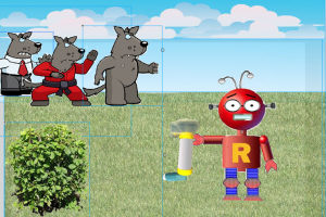 A screen shot from the game