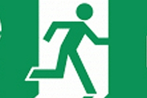 fire exit sign