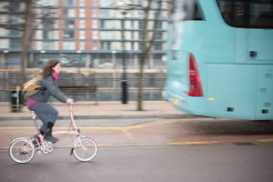 woman on bike