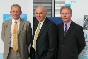 Rod Coombs, Vince Cable, Clive Rowland