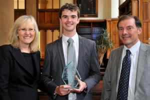 Lynn Sheppard, John Wade and Professor Luke Georghiou