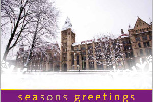 University Christmas card (print version)