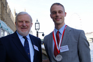 Dr Nick Love (right) with Andrew Millar MP outside the House of Commons