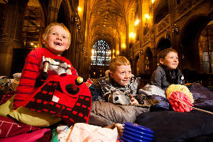 Dr Who sleepover in The John Rylands Library