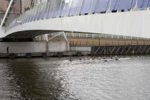 Finishing line at the Lowry