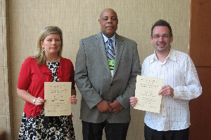 L-R: Isabella Fairclough, Mel Tyler (U of Missouri) and Justin Kennedy       