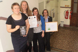 The Estates and Facilities team with their awards