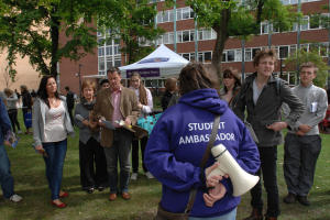 Student Ambassador at work