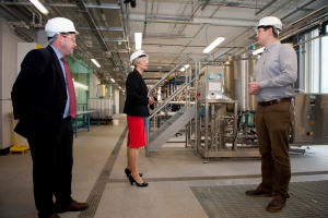 President and Vice-Chancellor tours the James Chadwick Building