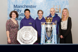 City's trophies on show at The Unviersity of Manchester