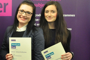 Venture Out 2012 winners Zoe and Kirsty