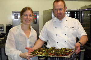 Camilla Rostvik, Martin Smith and the prize-winning pizza