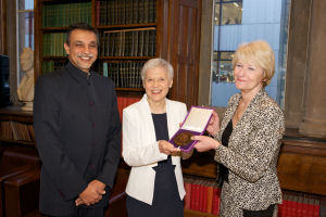 Professor Katharine Perera receives her medal