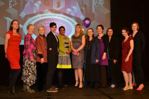 Colleagues at the IWD awards