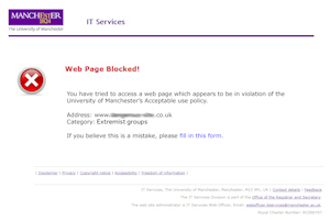 web page block