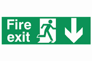 fire exit logo