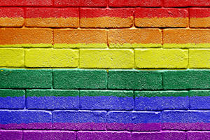 Rainbow wall