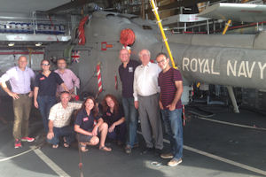 Part of the team on board HMS Daring