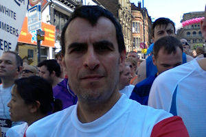 Mike Addelman during the Great Manchester Run