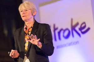 Professor Dame Nancy Rothwell at the launch of Science Stroke Art