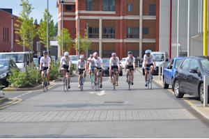 Cyclists set off in memory of Emma Gyles