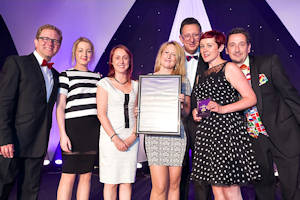 MBS team receive their Gold award (photo courtesy of Havas People)