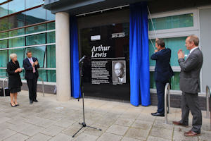 Arthur Lewis mural unveiling