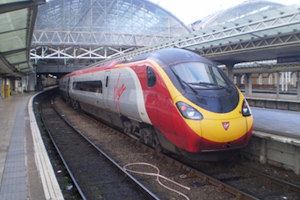 train at Piccadilly Station