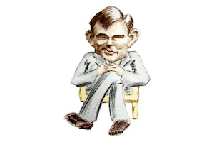 Alan Turing caricature 
