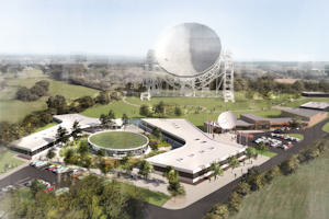 Artist's impression of SKA headquarters at Jodrell Bank