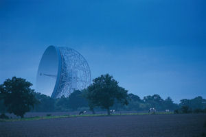 Jodrell Bank in the evening