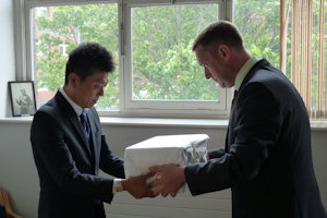 repatriation of skull of Japanese soldier