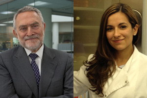 Professor Sir Salvador Moncada and Dr Maria Romina Girotti