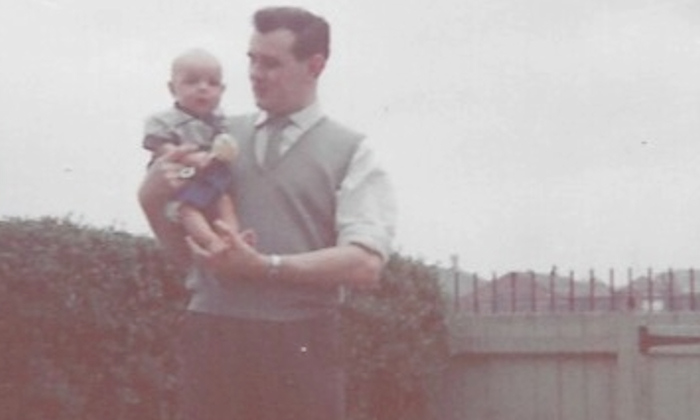 Warren Cooper and his father Geoffrey in 1963