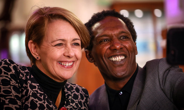 Tanni Grey-Thompson and Lemn Sissay take a selfie