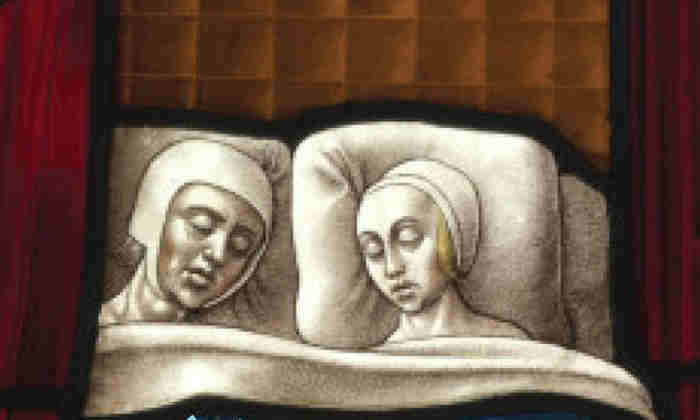 Sleeping couple