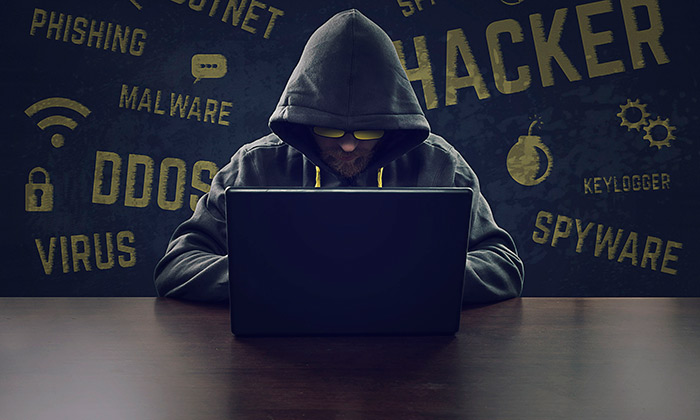 Photo of a hacker