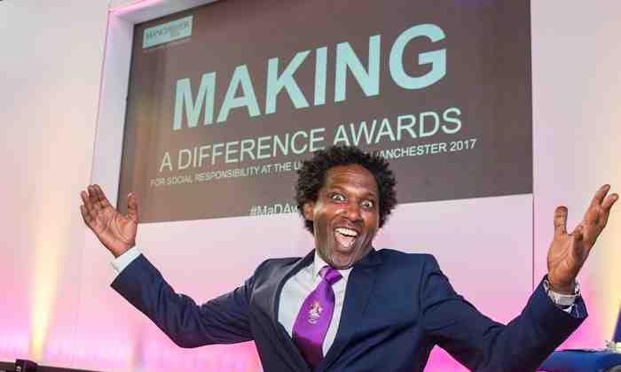 Lemn Sissay at the Making a Difference Awards