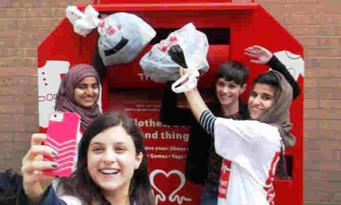 Students donate goods to BHF