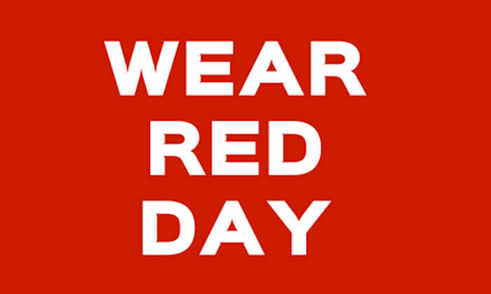 Wear red day logo