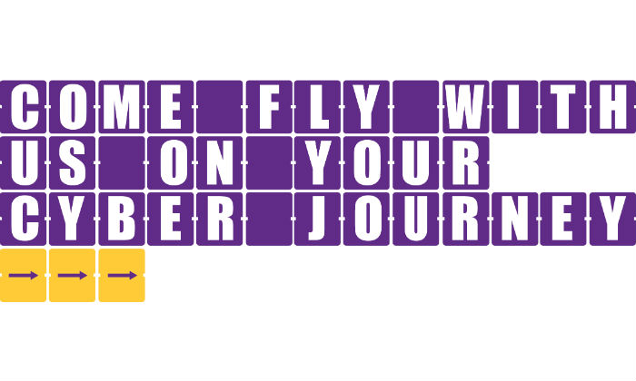 Come fly with us cyber security campaign