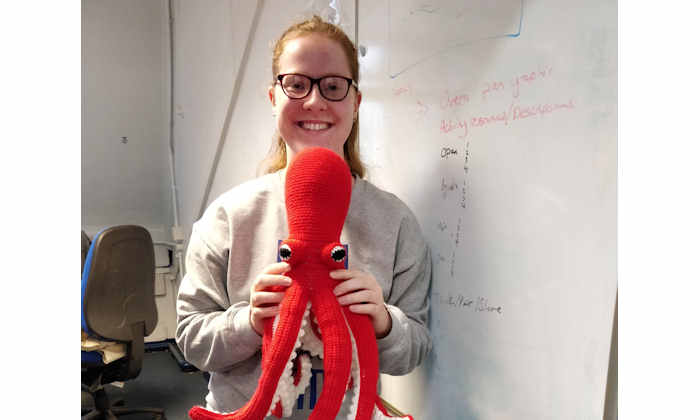 Siobhan Shay and her octopus