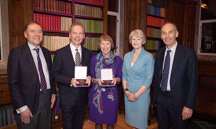 University Medals of Honour for Rowena Burns and Clive Rowland